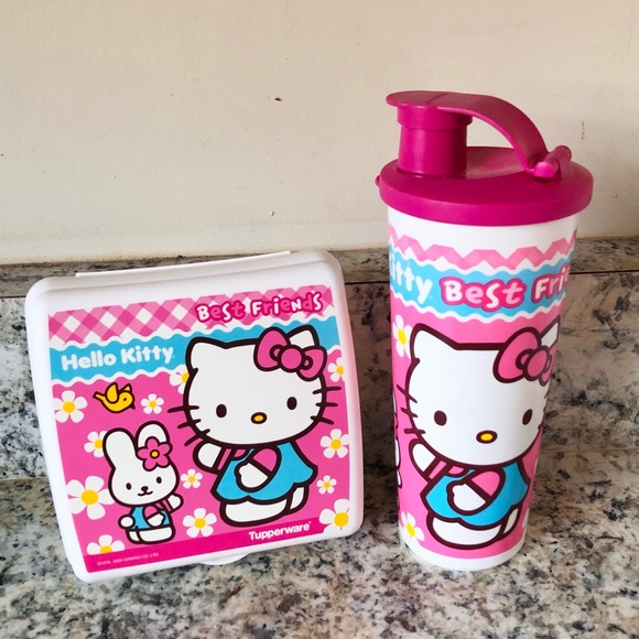Hello Kitty Kitchen Tupperware Hello Kitty Lunch Set Poshmark